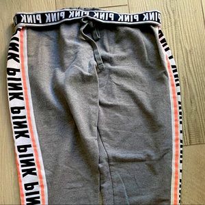 Pink Victoria’s Secret joggers